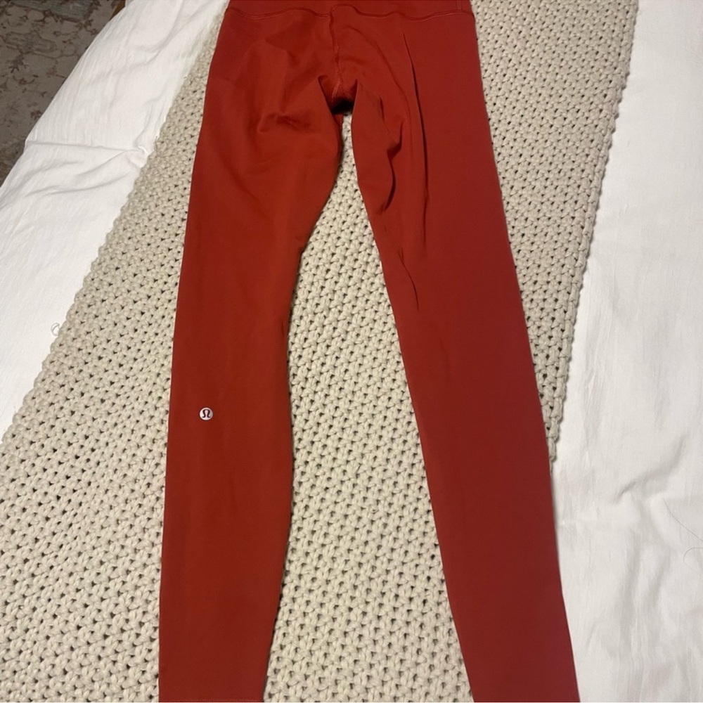 lululemon athletica Women's High-Rise Red Leggings - Picture 2 of 4
